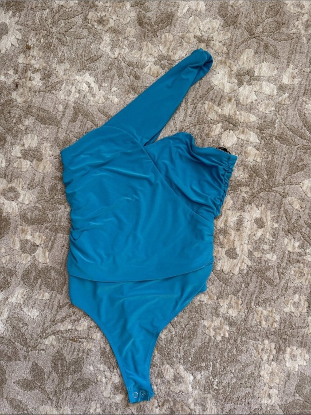 Forever 21 Teal One-Shoulder Bodysuit